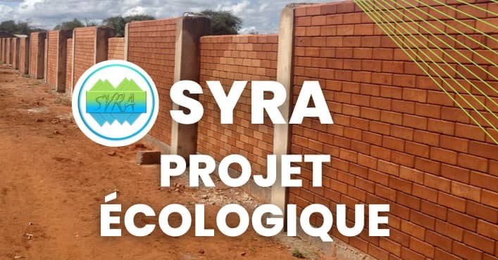 Mur de clôture en briques écologiques réalisé par SYRA
